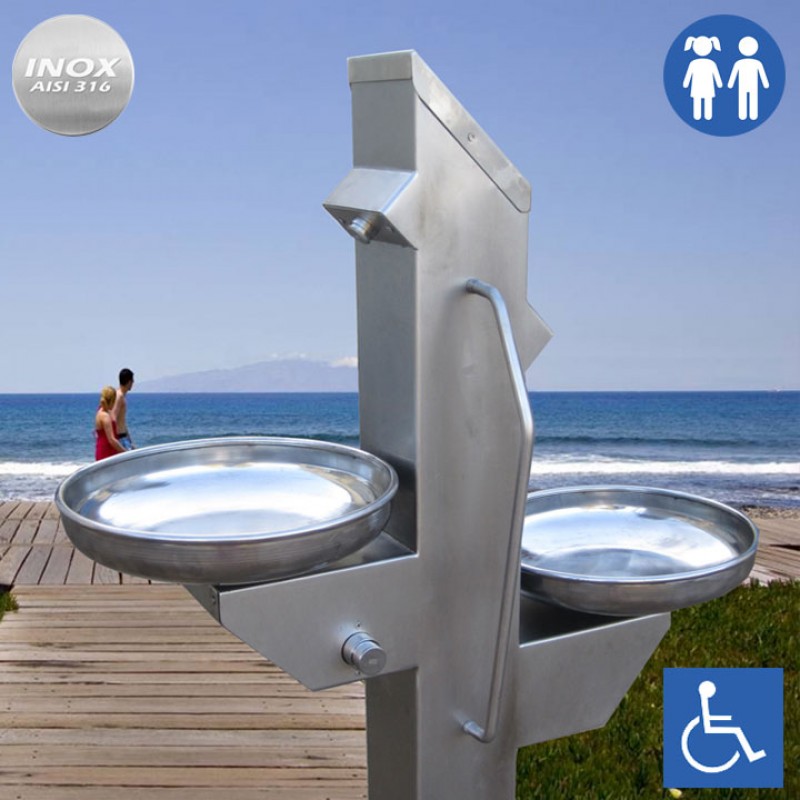 Font urbana Inclusiva per beure FX-03 inox